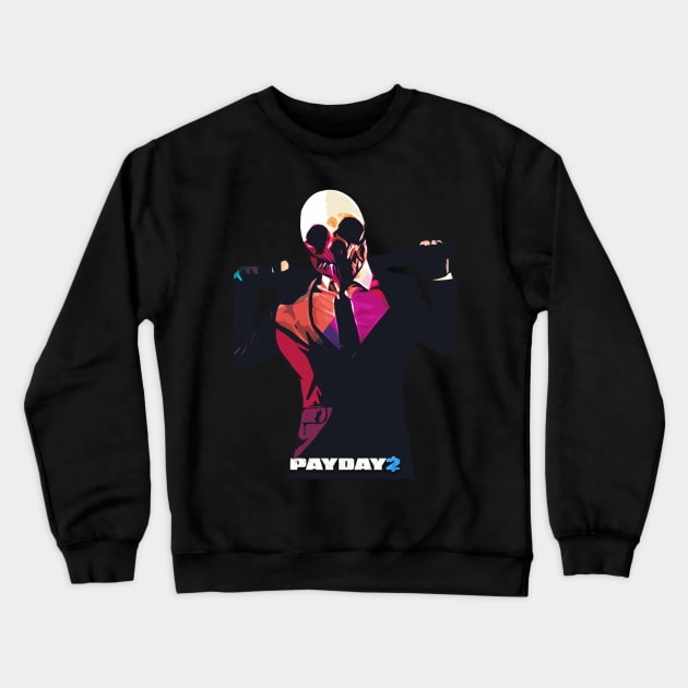 Payday 2 Crewneck Sweatshirt by Creativedy Stuff